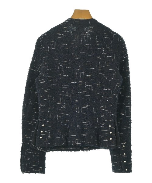 CHANEL（シャネル）ノーカラージャケット 紺 サイズ:38(S位) レディース/2200654669020