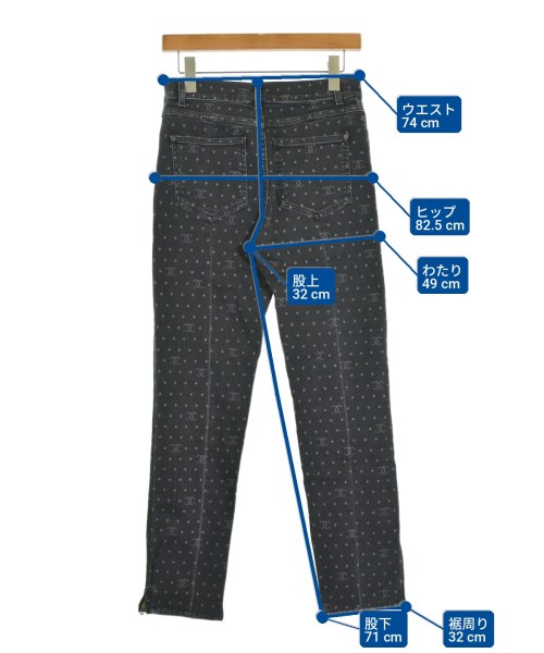 CHANEL（シャネル）デニムパンツ 黒 サイズ:36(XS位) レディース/2200710811158
