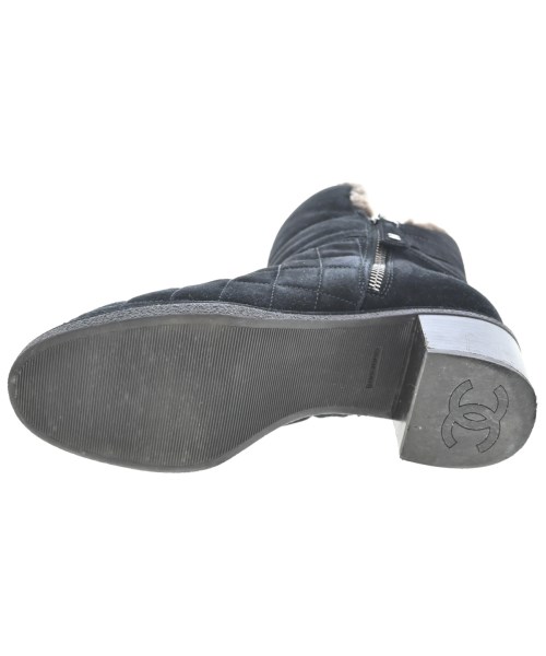 CHANEL（シャネル）ブーツ 黒 サイズ:EU38(24.5cm位) レディース/2200710811400