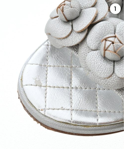 CHANEL（シャネル）サンダル シルバー サイズ:36 1/2(23cm位) レディース/2200710542038