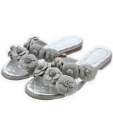 CHANEL（シャネル）サンダル シルバー サイズ:36 1/2(23cm位) レディース/2200710542038
