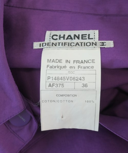 CHANEL（シャネル）カジュアルシャツ 紫 サイズ:36(XS位) レディース/2200708782606