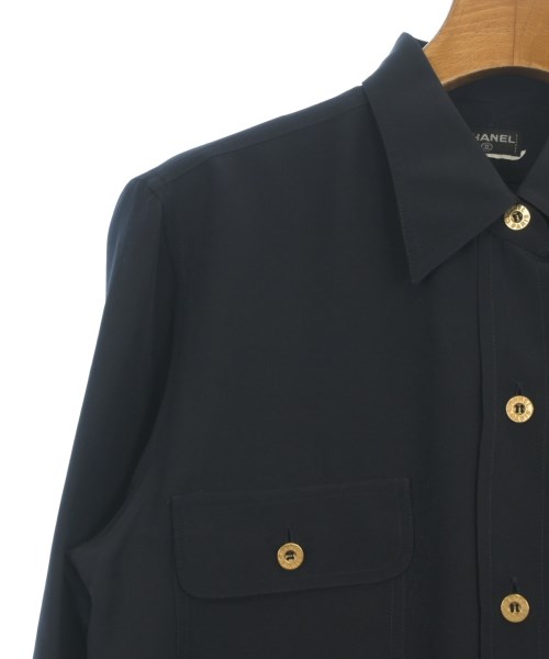 CHANEL（シャネル）ブラウス 紺 サイズ:F レディース/2200708782651