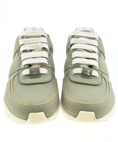 CHANEL（シャネル）スニーカー カーキ サイズ:39(26cm位) レディース/2200713665055