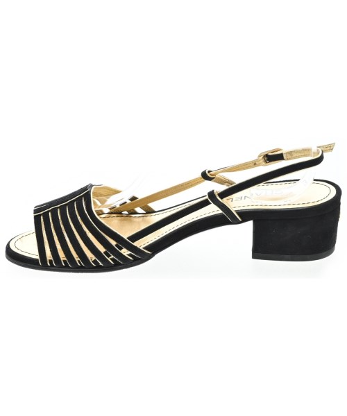 CHANEL（シャネル）サンダル 黒 サイズ:EU35 1/2(22cm位) レディース/2200714086132