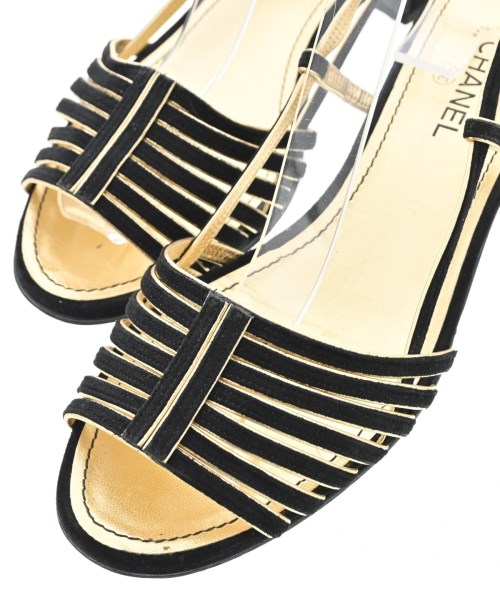 CHANEL（シャネル）サンダル 黒 サイズ:EU35 1/2(22cm位) レディース/2200714086132