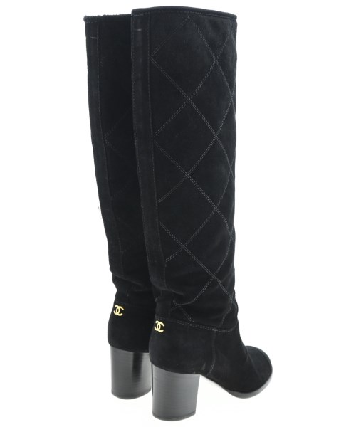 CHANEL（シャネル）ブーツ 黒 サイズ:EU34 1/2(21cm位) レディース/2200714636030