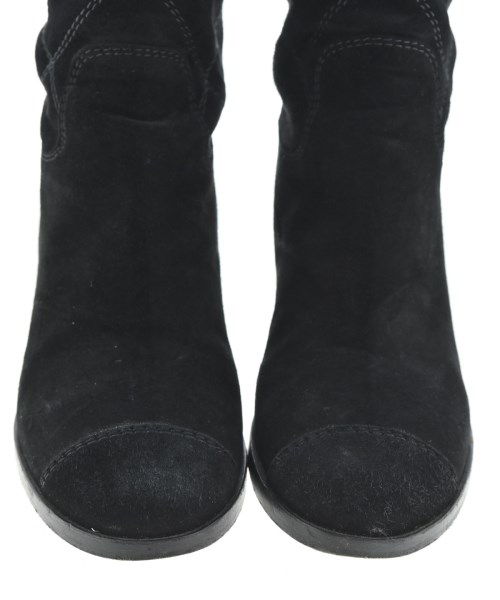 CHANEL（シャネル）ブーツ 黒 サイズ:EU34 1/2(21cm位) レディース/2200714636030