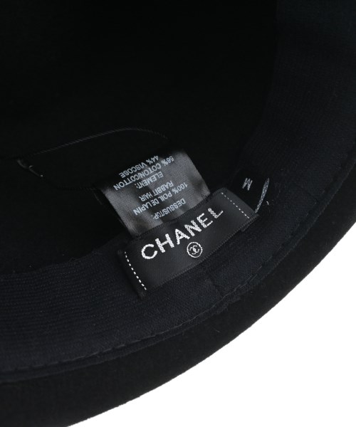 CHANEL（シャネル）ハット 黒 サイズ:M レディース/2200715269015