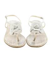 CHANEL（シャネル）サンダル グレー サイズ:EU38(24.5cm位) レディース/2200715269022
