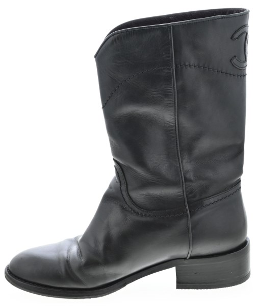 CHANEL（シャネル）ブーツ 黒 サイズ:EU36(22.5cm位) レディース/2200716085058