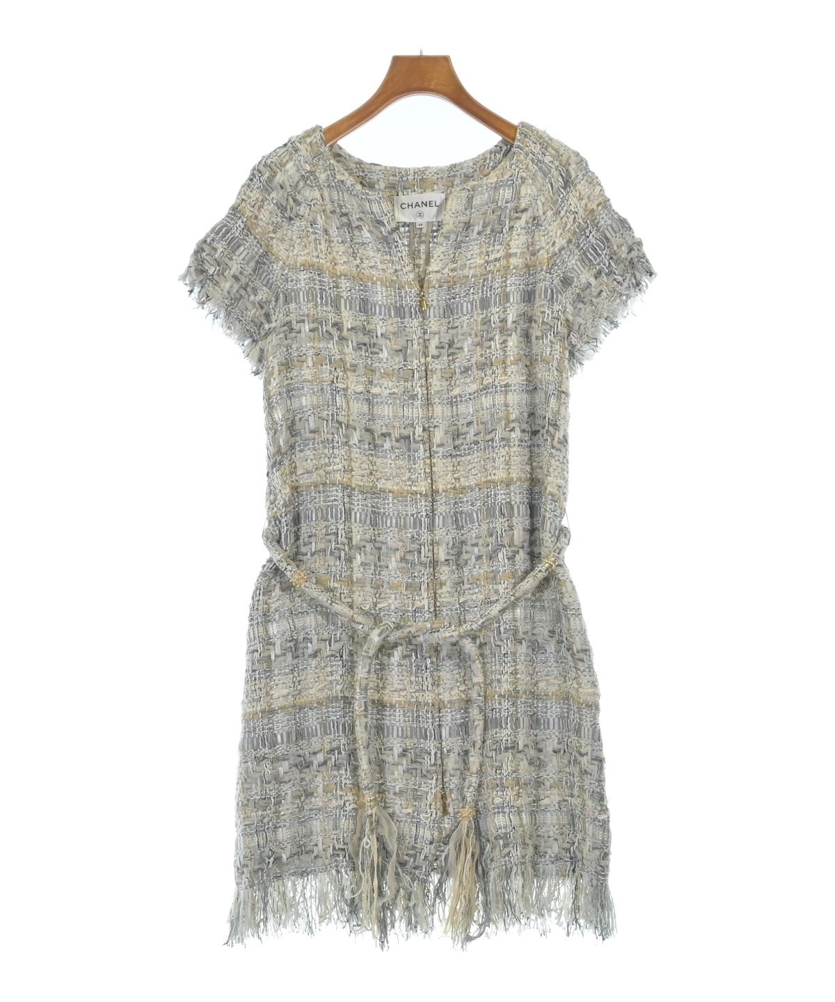 CHANEL（シャネル）ワンピース グレー サイズ:38(S位) レディース