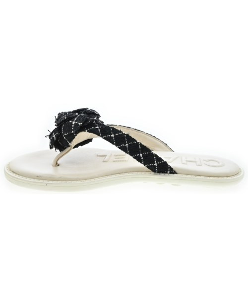 CHANEL（シャネル）サンダル 黒 サイズ:EU37(23.5cm位) レディース/2200717056507