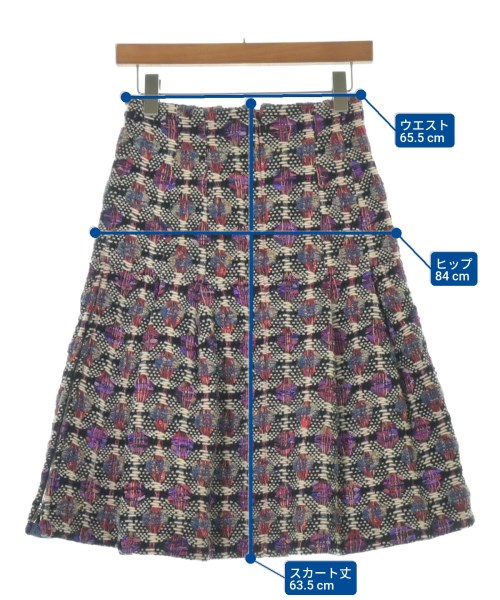 CHANEL（シャネル）ひざ丈スカート 紫 サイズ:34(XS位) レディース/2200645219036