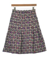CHANEL（シャネル）ひざ丈スカート 紫 サイズ:34(XS位) レディース/2200645219036
