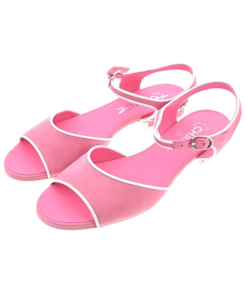 CHANEL(シャネル)サンダル ピンク サイズ:EU38(24.5cm位)/2200645219043