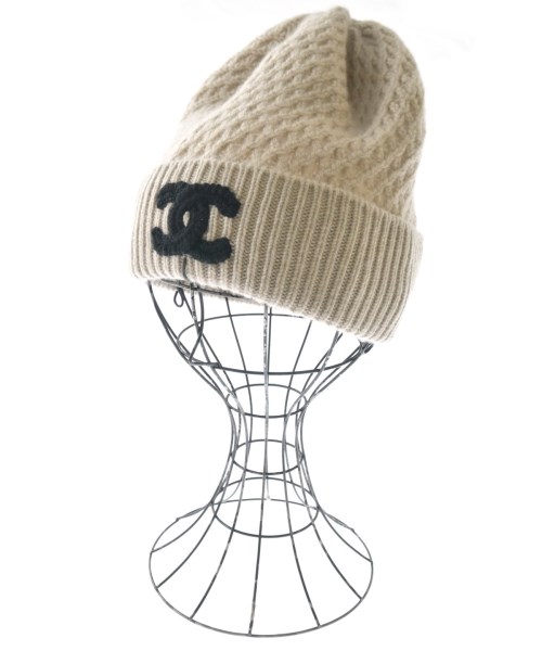 CHANEL（シャネル）ニットキャップ・ビーニー ベージュ サイズ