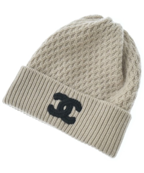CHANEL（シャネル）ニットキャップ・ビーニー ベージュ サイズ:- レディース/2200645305012