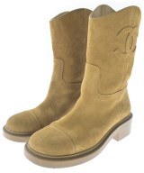 CHANEL（シャネル）ブーツ ベージュ サイズ:EU38(24.5cm位) レディース/2200645004052