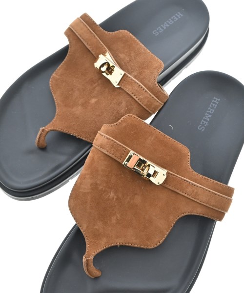 HERMES（エルメス）サンダル 茶 サイズ:EU38(24.5cm位) レディース/2200645004069