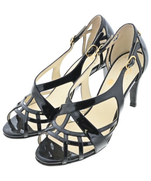 CHANEL(シャネル)サンダル 黒 サイズ:EU37(23.5cm位)/2200636577114
