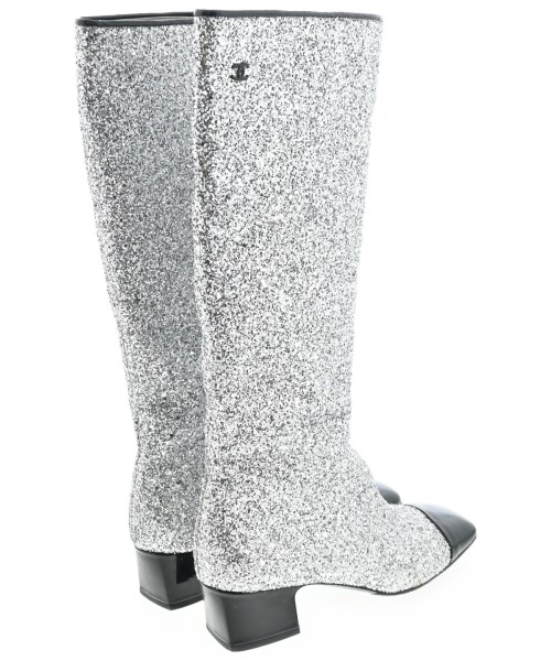 CHANEL（シャネル）ブーツ シルバー サイズ:EU38 1/2(25cm位) レディース/2200638173116