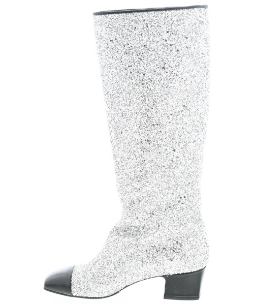 CHANEL（シャネル）ブーツ シルバー サイズ:EU38 1/2(25cm位) レディース/2200638173116