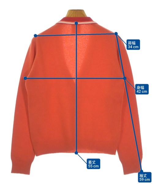 CHANEL（シャネル）カーディガン オレンジ サイズ:42(M位) レディース/2200647783085