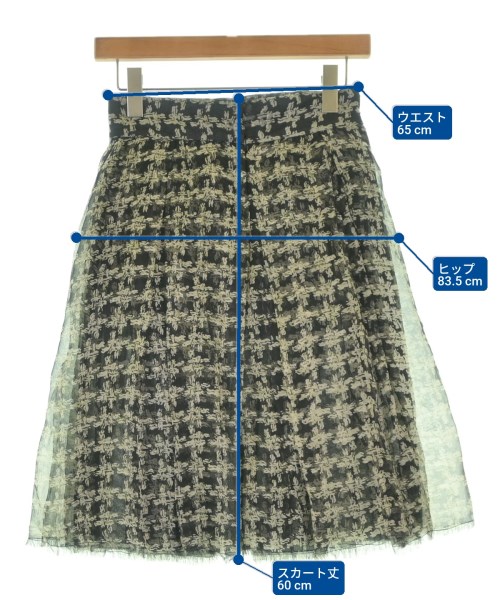 CHANEL（シャネル）ひざ丈スカート 黒 サイズ:36(XS位) レディース/2200650947115