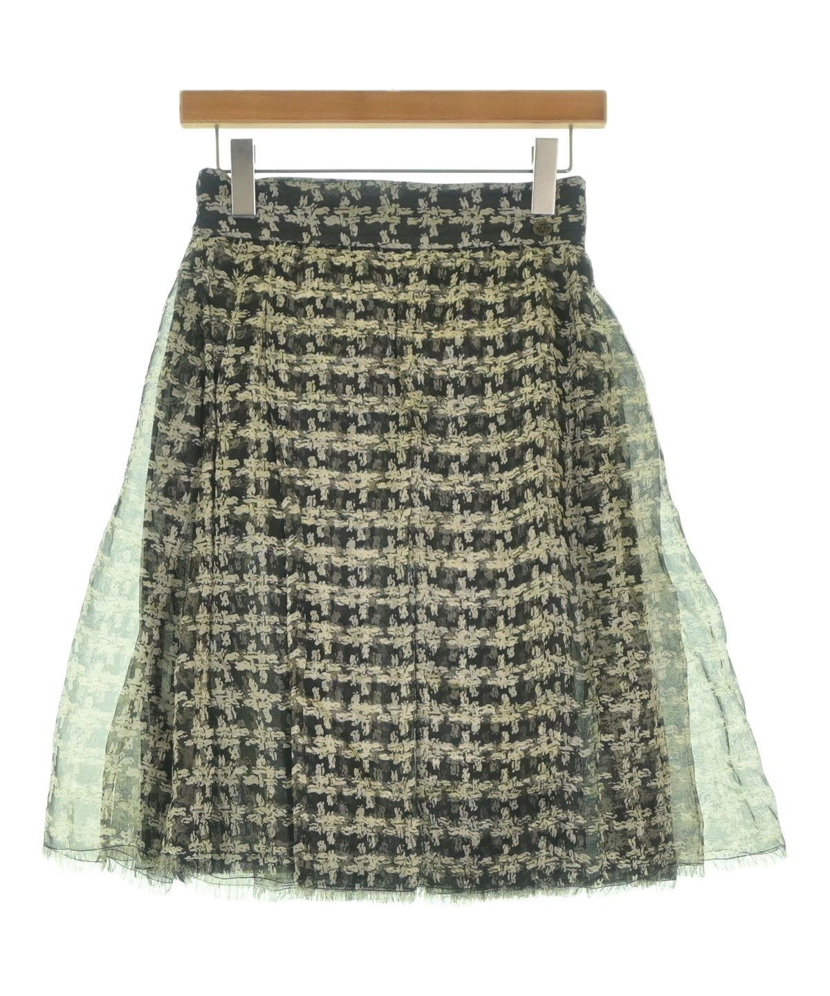 CHANEL（シャネル）ひざ丈スカート 黒 サイズ:36(XS位) レディース