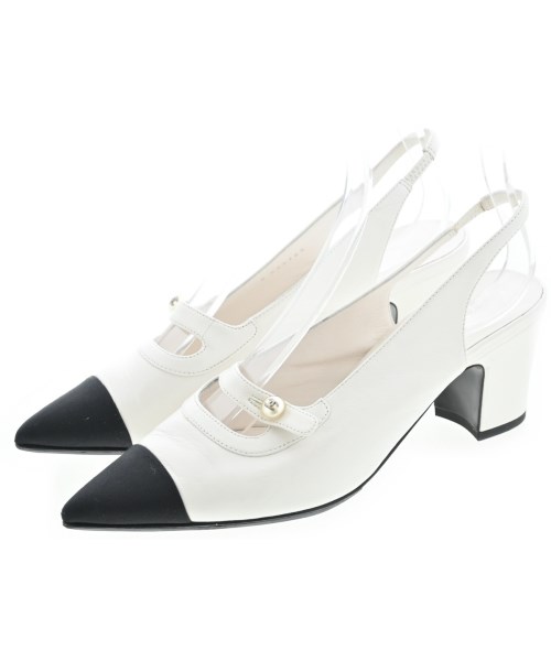 CHANEL(シャネル)サンダル 白 サイズ:EU38(24.5cm位)/2200651149259