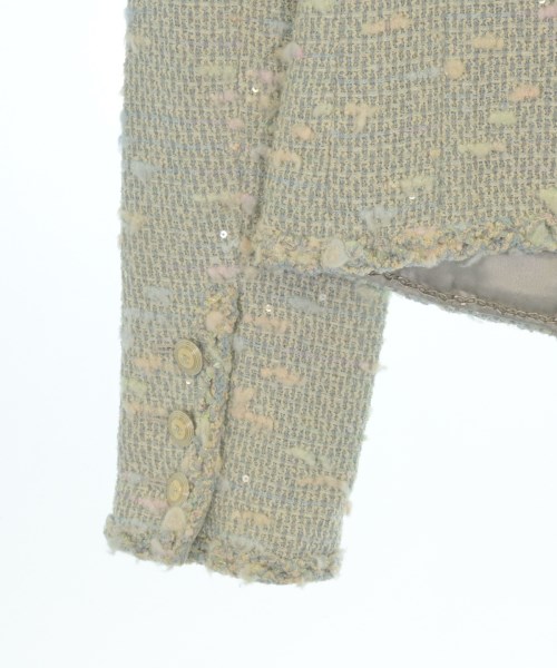 CHANEL（シャネル）ノーカラージャケット 緑 サイズ:34(XXS位) レディース/2200651204071