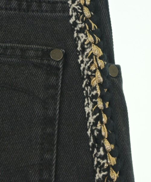 CHANEL（シャネル）デニムパンツ 黒 サイズ:34(XXS位) レディース/2200651292030