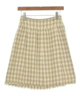 CHANEL（シャネル）ひざ丈スカート ベージュ サイズ:34(XXS位) レディース/2200651608022