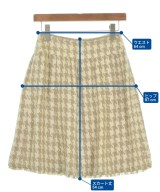CHANEL（シャネル）ひざ丈スカート ベージュ サイズ:34(XXS位) レディース/2200651608022