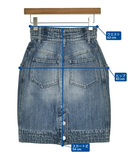 CHANEL（シャネル）ひざ丈スカート 青 サイズ:36(XS位) レディース/2200651638098