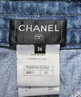 CHANEL（シャネル）ひざ丈スカート 青 サイズ:36(XS位) レディース/2200651638098