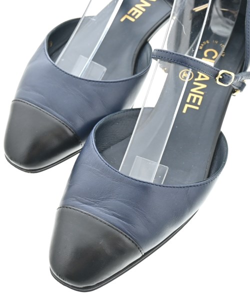 CHANEL（シャネル）サンダル 紺 サイズ:36 1/2(23cm位) レディース/2200652617047