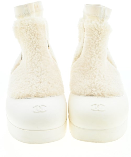 CHANEL（シャネル）ブーツ 白 サイズ:EU38(24.5cm位) レディース/2200652627039