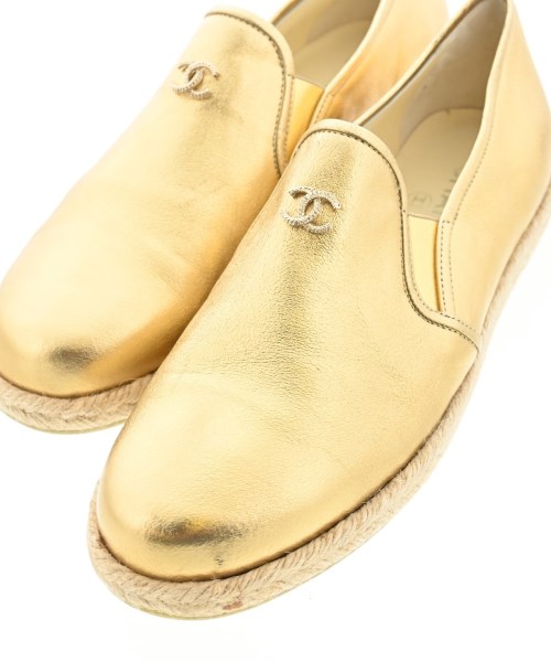 CHANEL（シャネル）エスパドリーユ ゴールド サイズ:25cm レディース/2200645297201