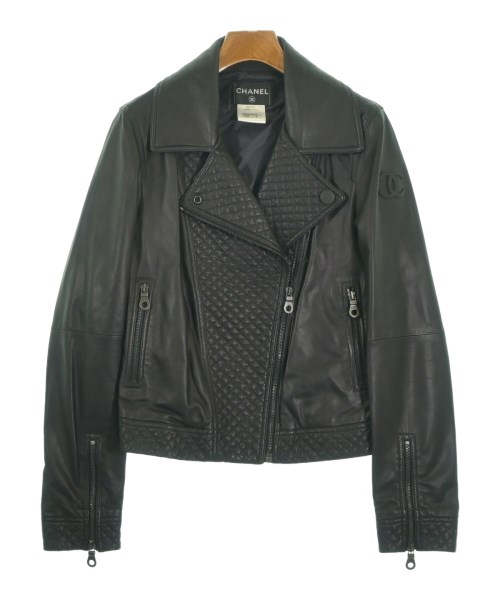 CHANEL(シャネル)ライダース 黒 サイズ:38(S位)/2200653192055