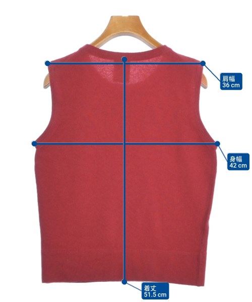 CHANEL（シャネル）ベスト 赤 サイズ:40(M位) レディース/2200654373019