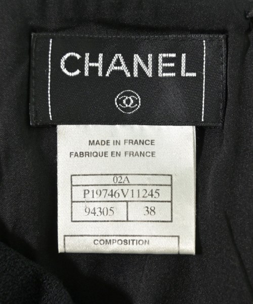 CHANEL（シャネル）ひざ丈スカート 黒 サイズ:38(S位) レディース/2200702425158