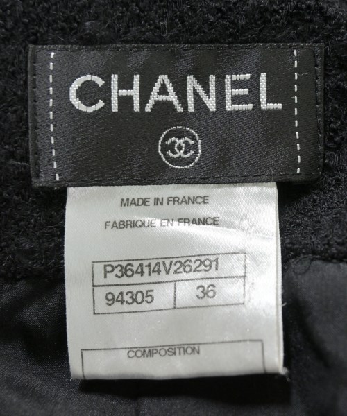 CHANEL（シャネル）ひざ丈スカート 黒 サイズ:36(XS位) レディース/2200706782073