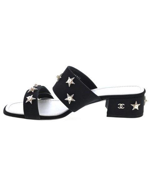 CHANEL（シャネル）サンダル 黒 サイズ:EU35 1/2(22cm位) レディース/2200703940018