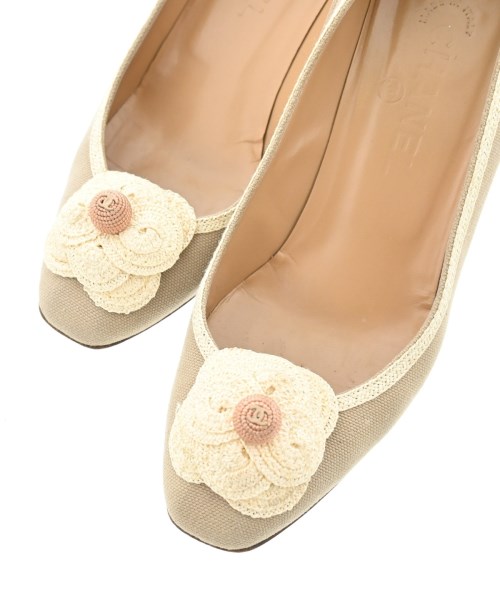 CHANEL（シャネル）パンプス ベージュ サイズ:EU37 1/2(24cm位) レディース/2200707841083