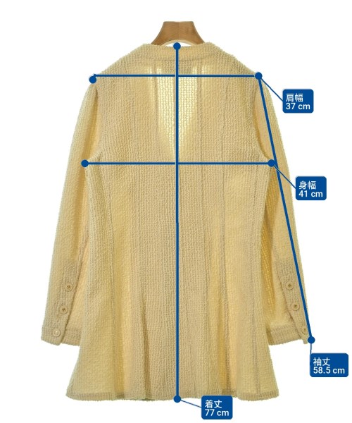 CHANEL（シャネル）ノーカラージャケット 黄 サイズ:-(M位) レディース/2200708430095