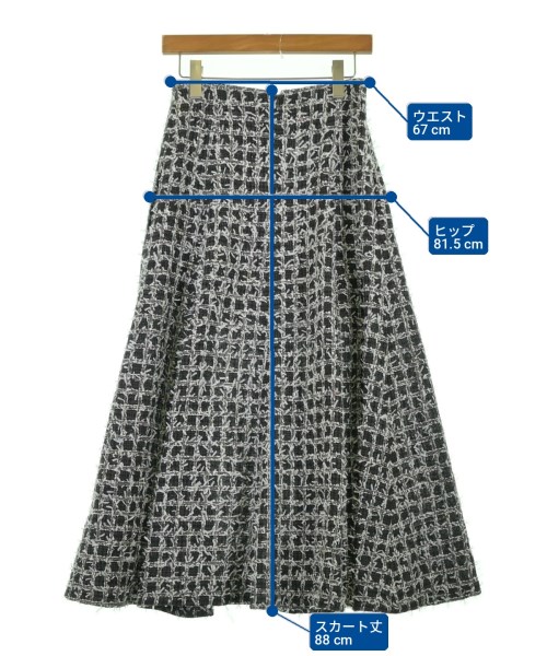 CHANEL（シャネル）ロング・マキシ丈スカート グレー サイズ:36(XS位) レディース/2200700659036