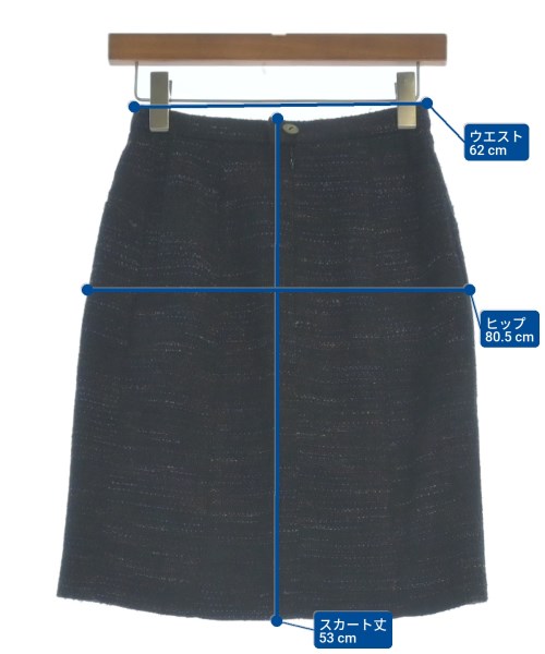 CHANEL（シャネル）ひざ丈スカート 黒 サイズ:-(S位) レディース/2200656165124