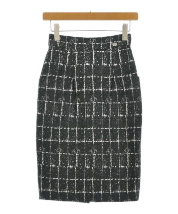 CHANEL（シャネル）ひざ丈スカート 黒 サイズ:34(XXS位) レディース